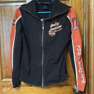 Harley Davidson zip up sweatshirt
